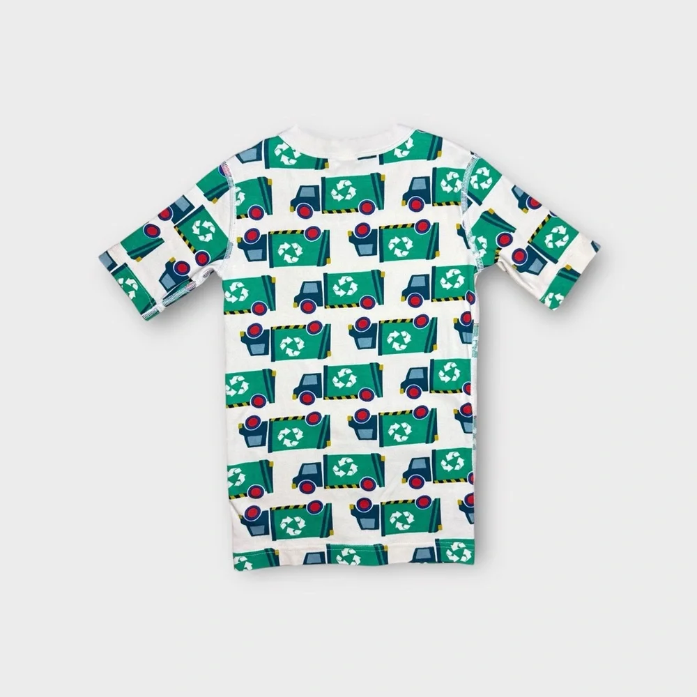 Hanna Andersson Garbage Truck Pattern Organic Pajama Top